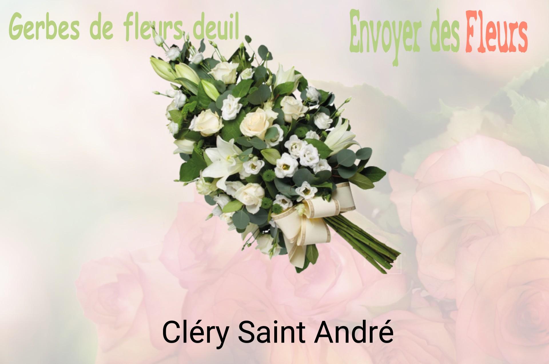 Gerbe de fleurs de deuil livrée à Cléry-Saint-André
